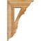 Ekena Millwork Olympic Traditional Rough Sawn Bracket w/ Offset Brace, Western Red Cedar, 8"W x 22"D x 34"H BKT0806X22X34OLY01RWR - alternate 2